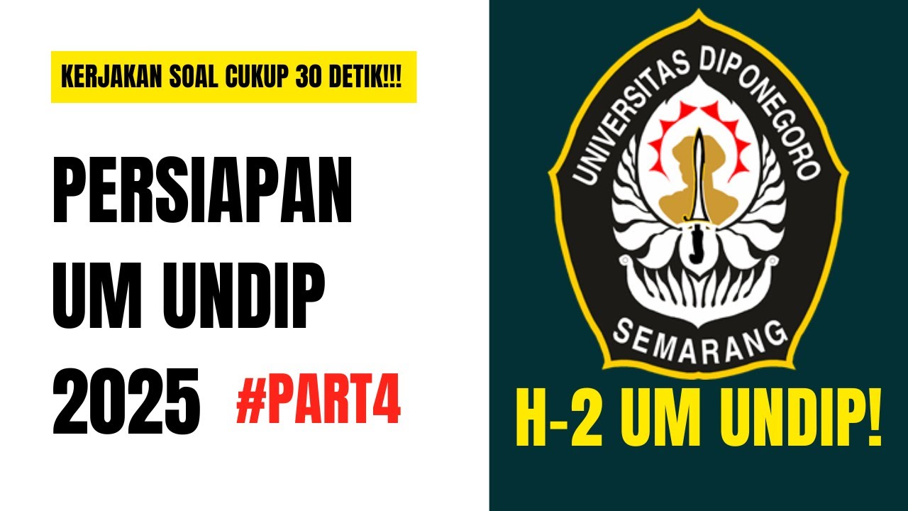 UM UNDIP 2025 SUBTES PK DAN PM (Soal Asli 2023 & 2024) Gass Teruss #Part4