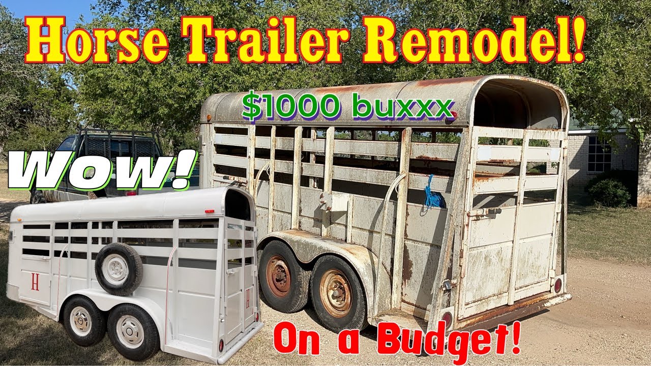 How to fix up your stock trailer! On a budget! Cheap paint tips and other tricks!
