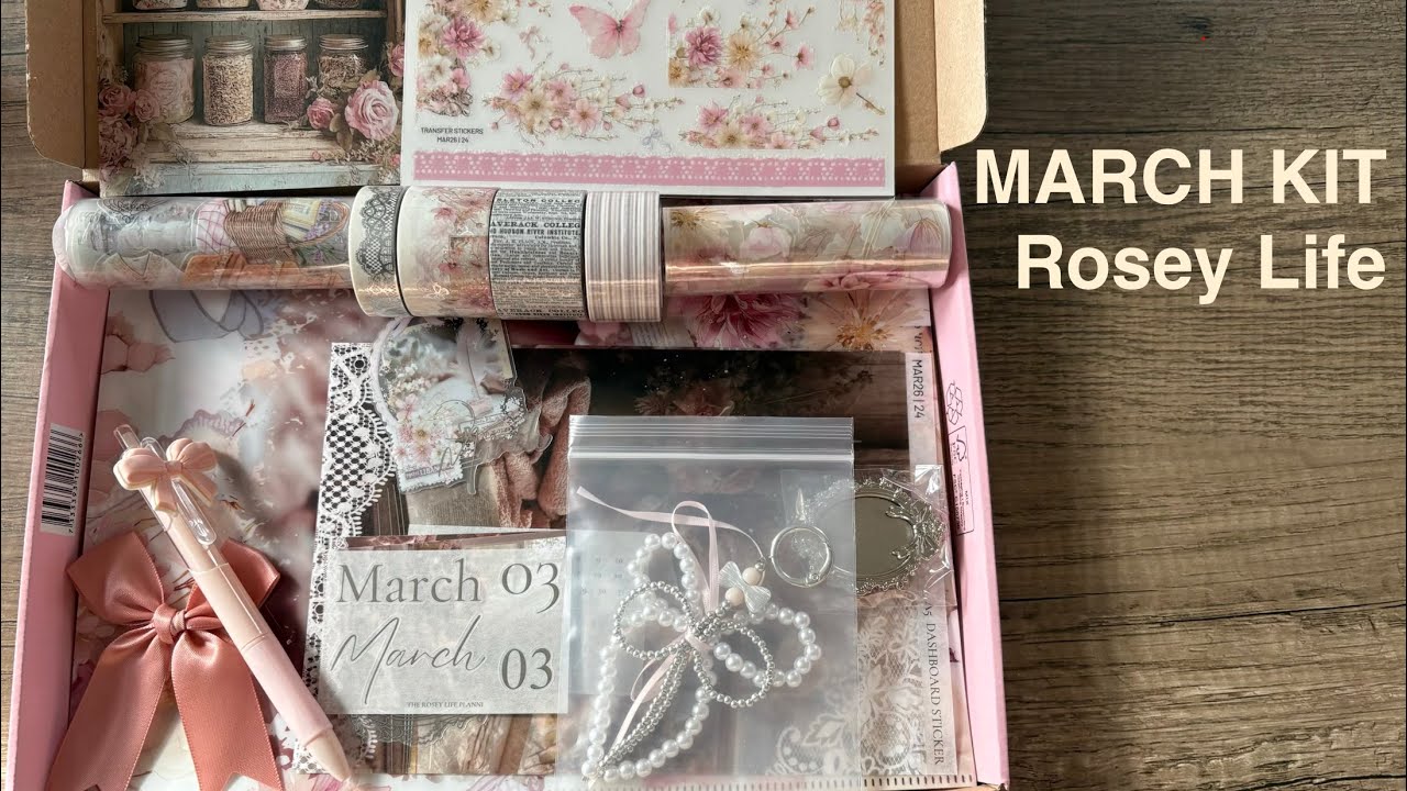 March Rosey Life Planner Unboxing | Deluxe Supreme Spring Kit