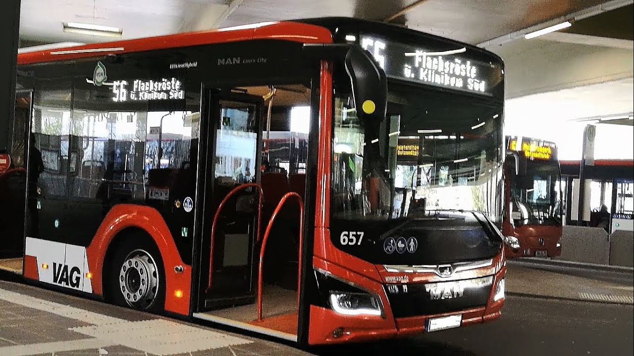 Buslinie 56 + 57 , von Langwasser Mitte bis Fischbach Bahnhof & Zurück