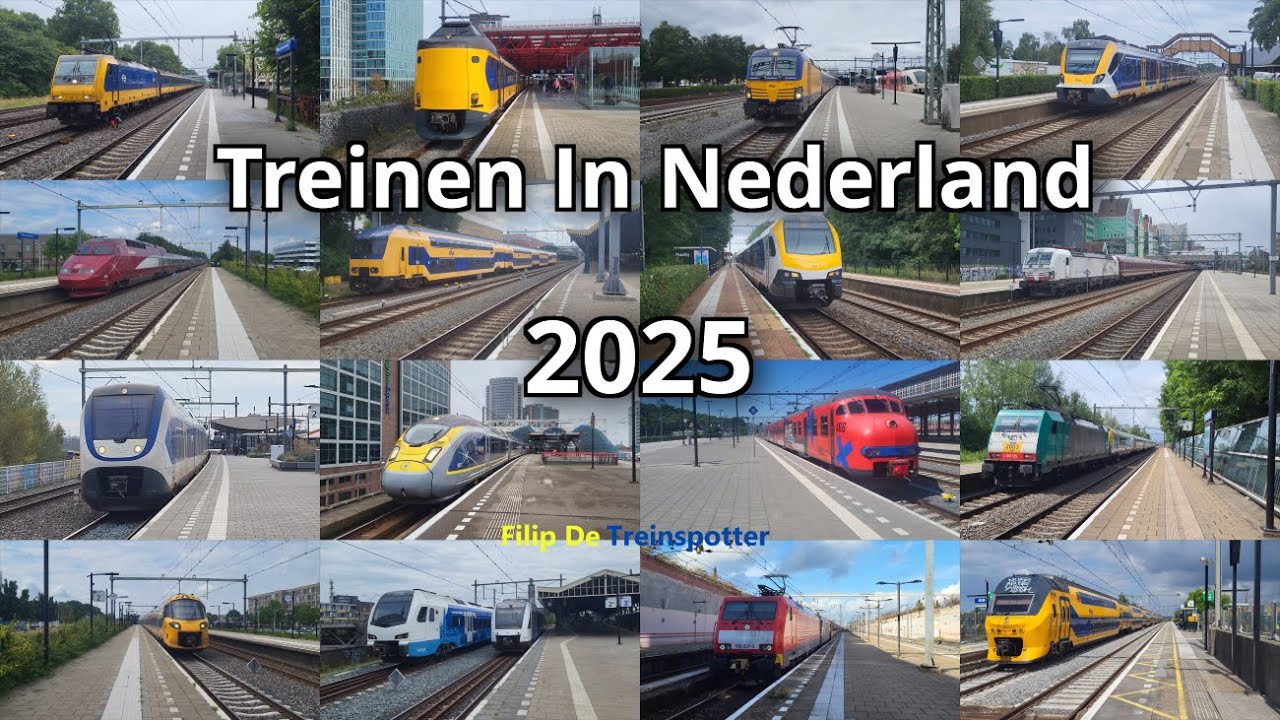 Treinen in Nederland 2025 - Trains in The Netherlands 2025 (Jaar Compilatie)