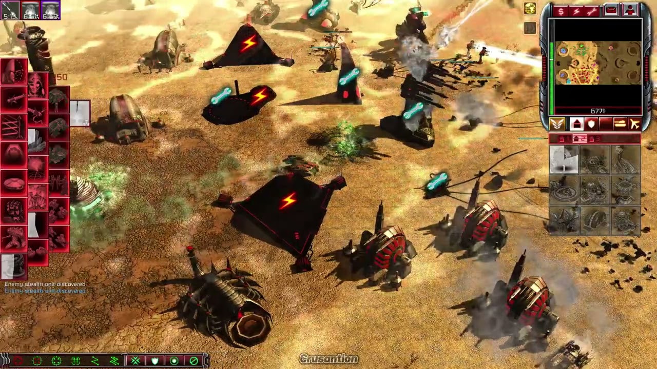 (Multiplayer Duo) CNC 3 KW T.R 0.3.01BT Nod & Scrin vs 2 Brutal AIs - Random {Nod and GDI}