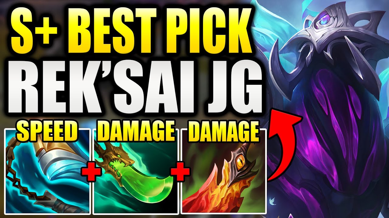 REK'SAI IS NOW THE #1 JUNGLER ON THE PATCH! (S+ TIER CHAMP)