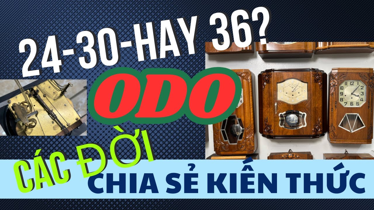 Phân Biệt Các Loại Đồng Hồ ODO: ODO-24, ODO-30, ODO-36