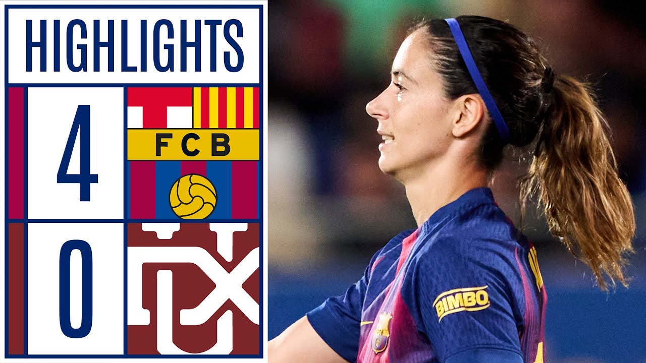 FC BARCELONA 4 - 0 DUX LOGRO&Ntilde;O | RESUMEN LIGA F MOEVE