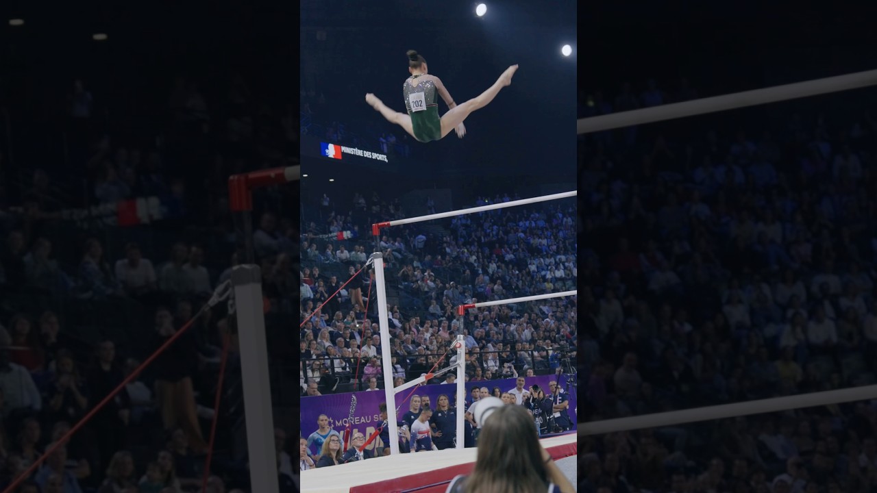 Kaylia Nemour de retour &agrave; BERCY 🤯 #olympics #gymnastique #kaylianemour