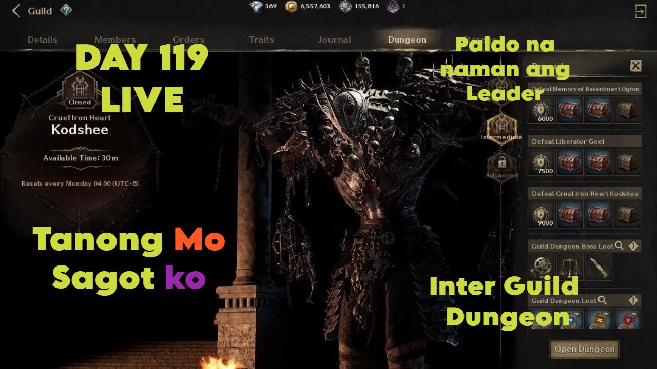 Night Crows Day 119 Intermediate Guild dungeon Success na kaya? paldo leader