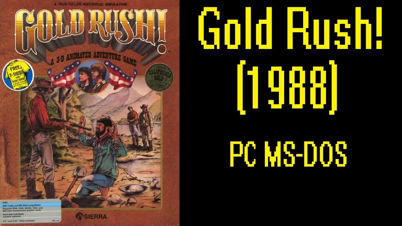 Gold Rush! (1988) - DOS Gameplay Video - PC MS-DOS