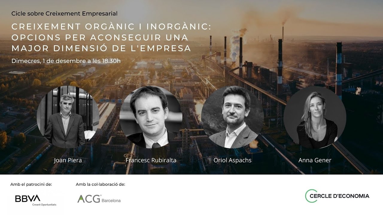 Creixement org&agrave;nic i inorg&agrave;nic: opcions per aconseguir una major dimensi&oacute; de l&rsquo;empresa
