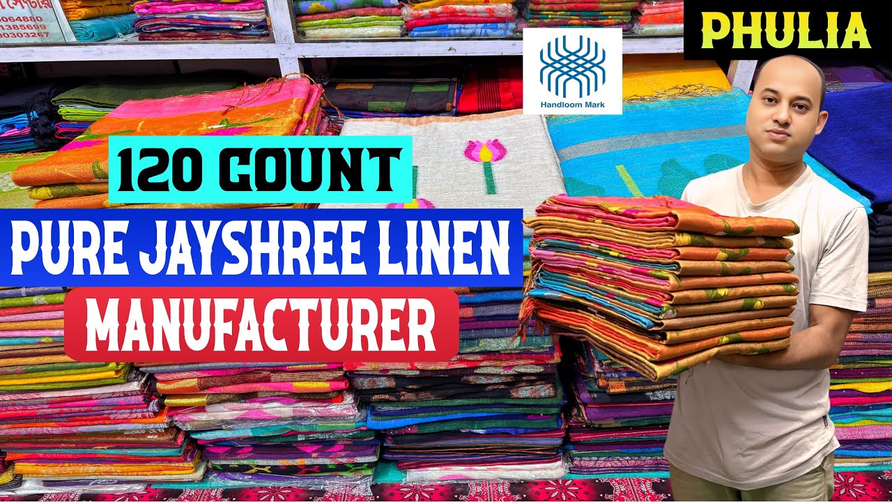 Pure Jayshree Linen | Silk Linen | Tissue Line | Pure Cotton Saree Manufacturer