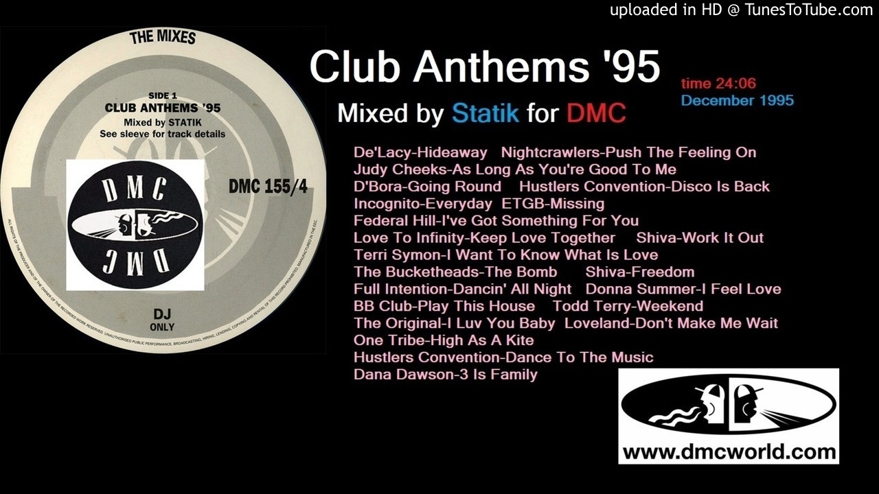Club Anthems '95 (DMC mix by Statik Dec 1995)