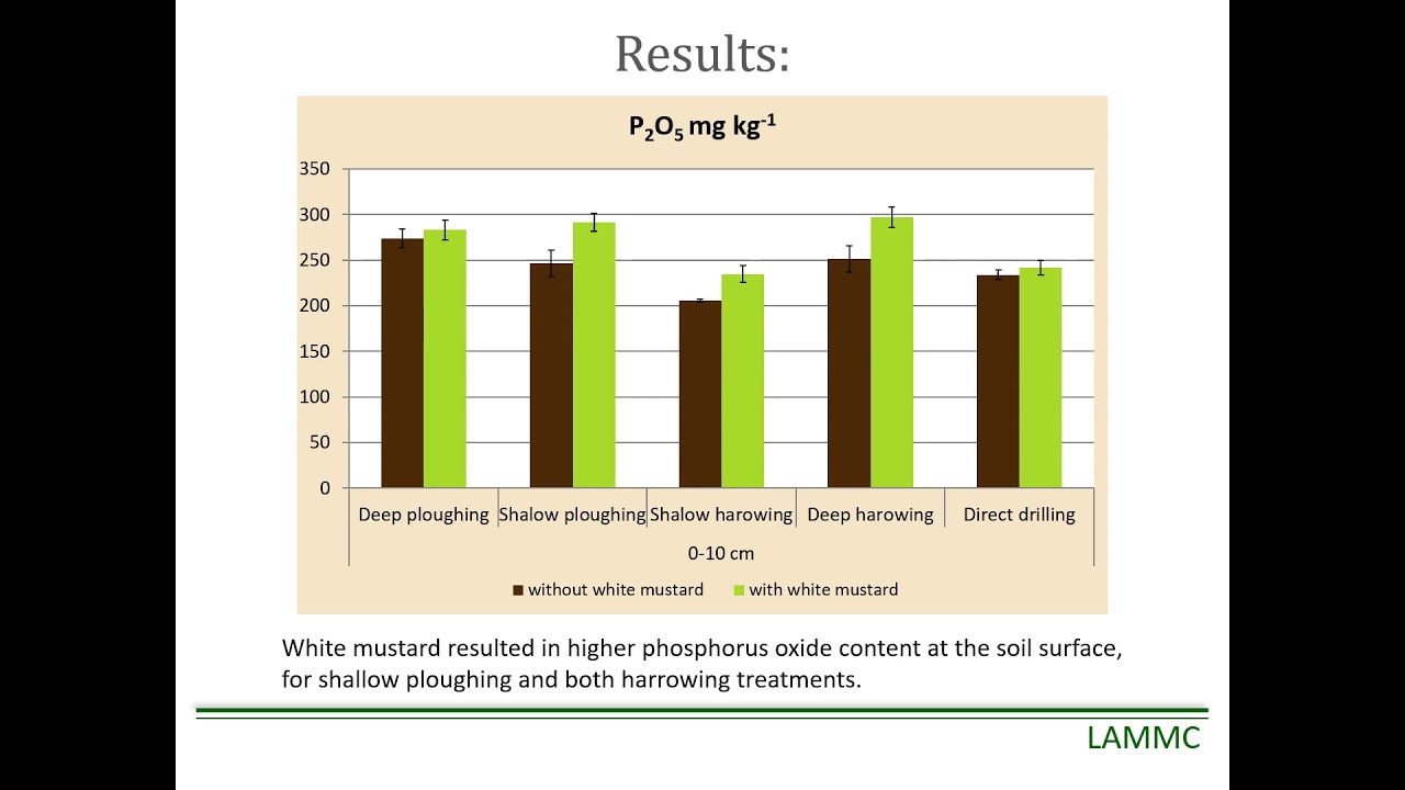 Impact of tillage and cover crops on soil properties and weed infestation - Gražina Kadžienė (LT)
