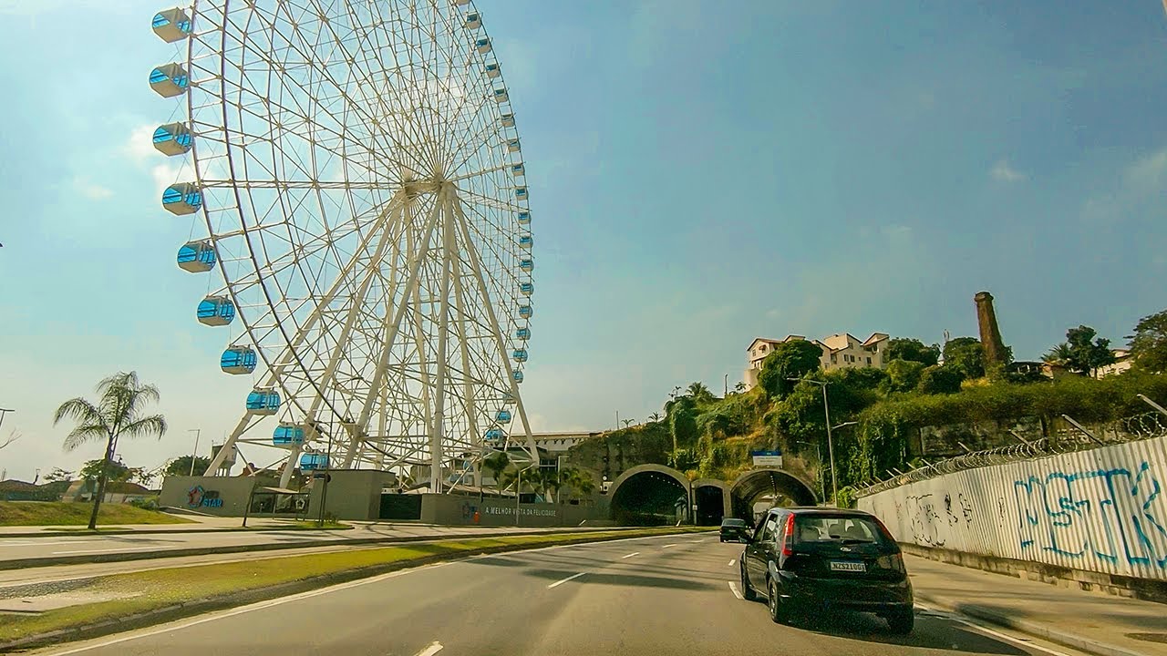Driving Rio de Janeiro - Going Downtown - Let's Walk!