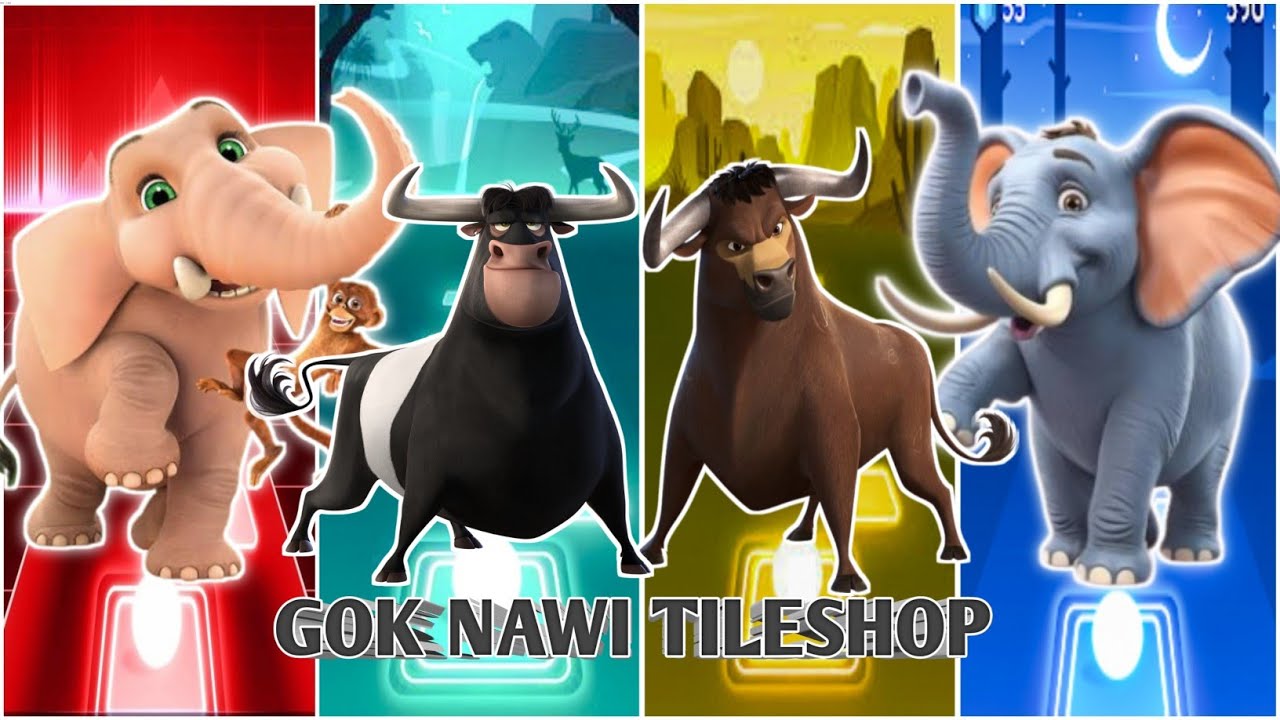 🎬⚡ Funny Trunk 🐘🆚 Funny Maquina 🐂🆚 Funny Valiente 🐂🆚 Funny Simpsont🐘|Coffin Dance Tiles Hop 🪩🌈🔥🎊