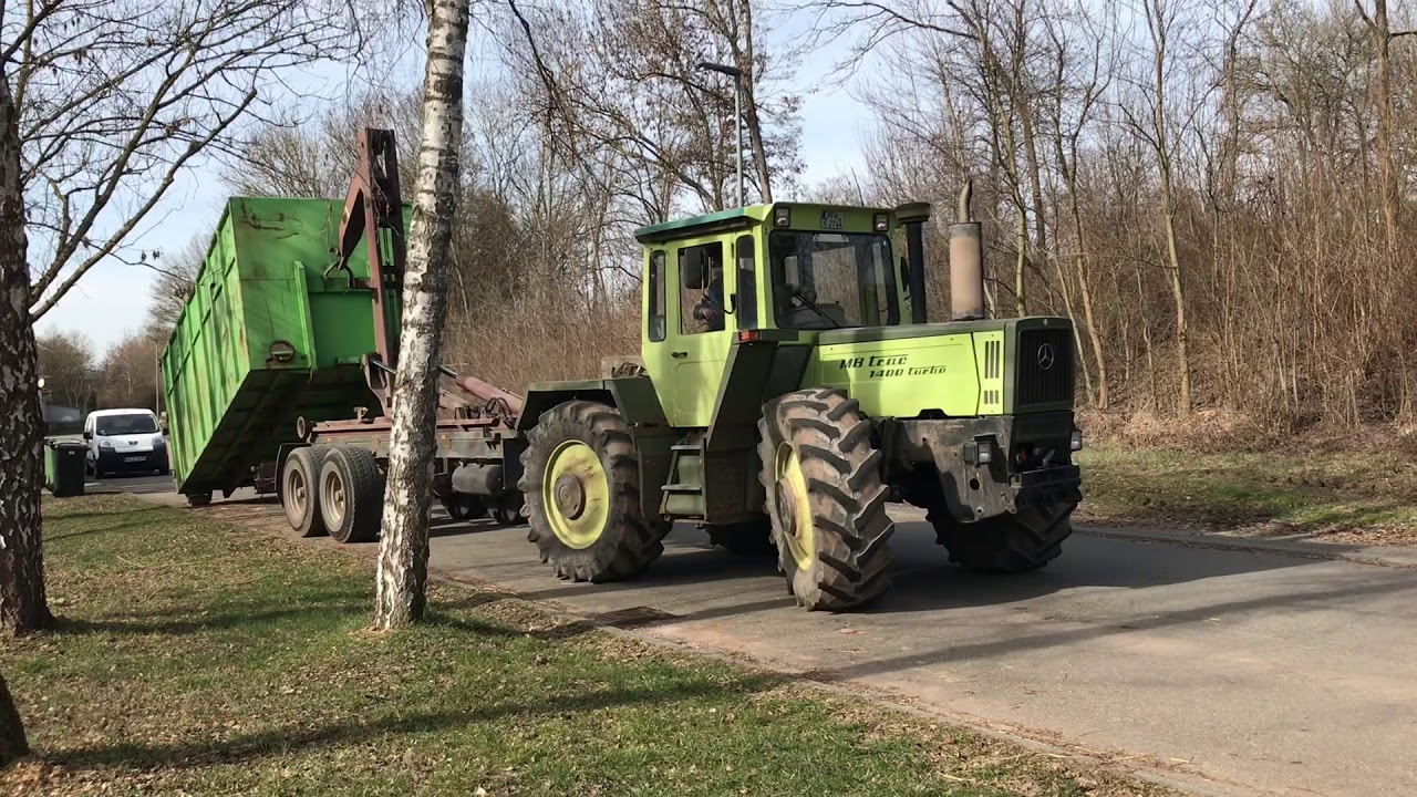 MB trac 1400 mit Container Auftrag #1