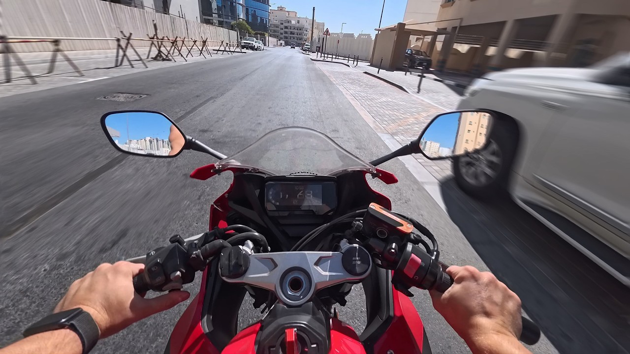 Honda CBR650r - Fast Ride in the Hot weather! 4K