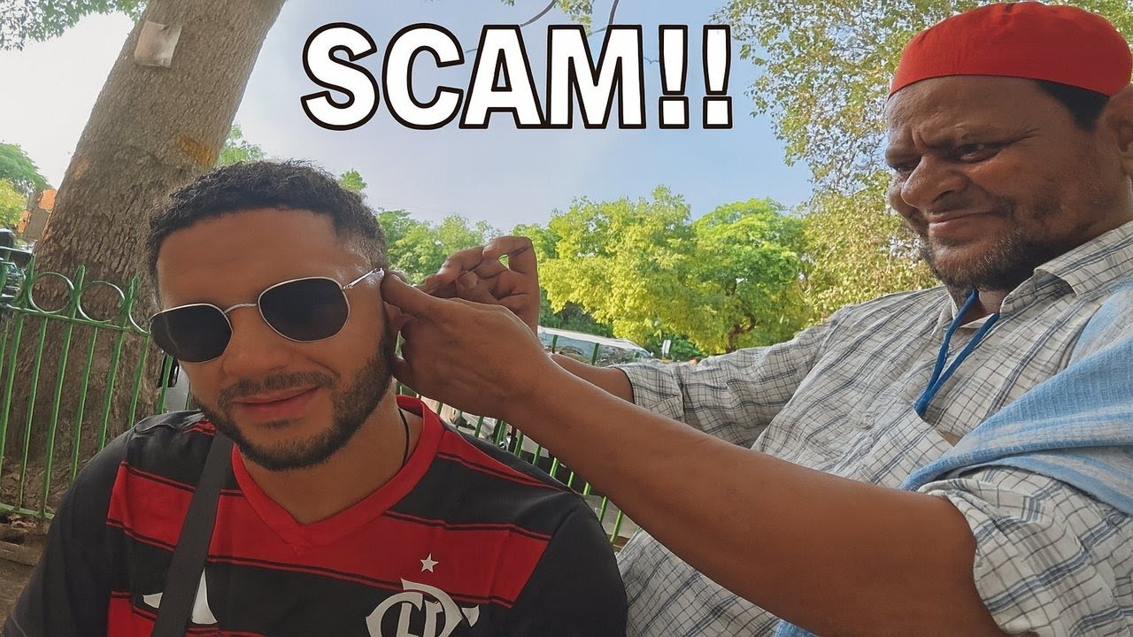 $1 TORTURE! Ear cleaning SCAM in India 🇮🇳