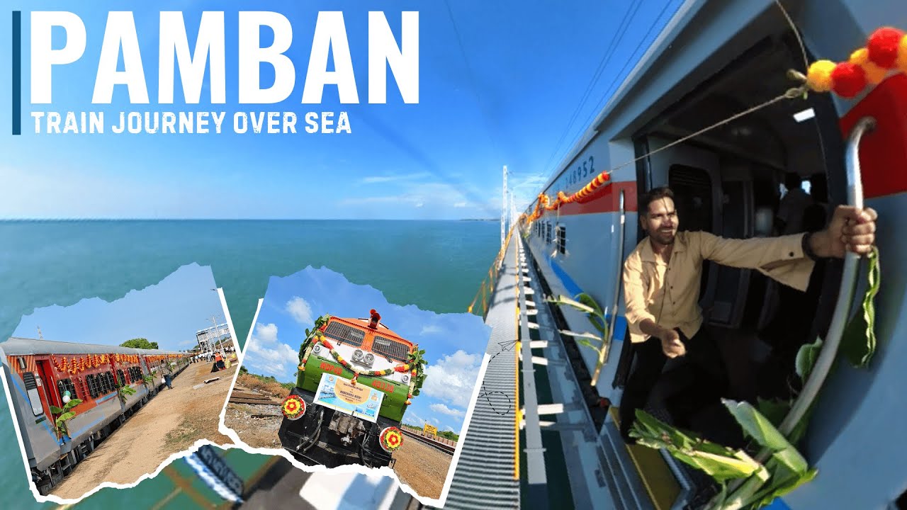 Exclusive Train Journey Over New Pamban Bridge | Train to Pamban Island Rameswaram