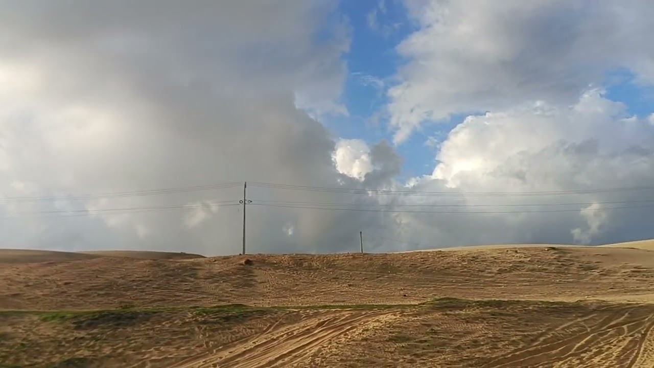 Essa foi a bela caminhada em cima das dunas 🌄🏖️