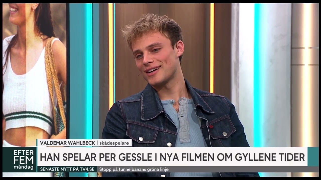 Valdemar Wahlbeck in Efter Fem - About playing Per Gessle in Gyllene Tider movie. SE, EN en ES subs
