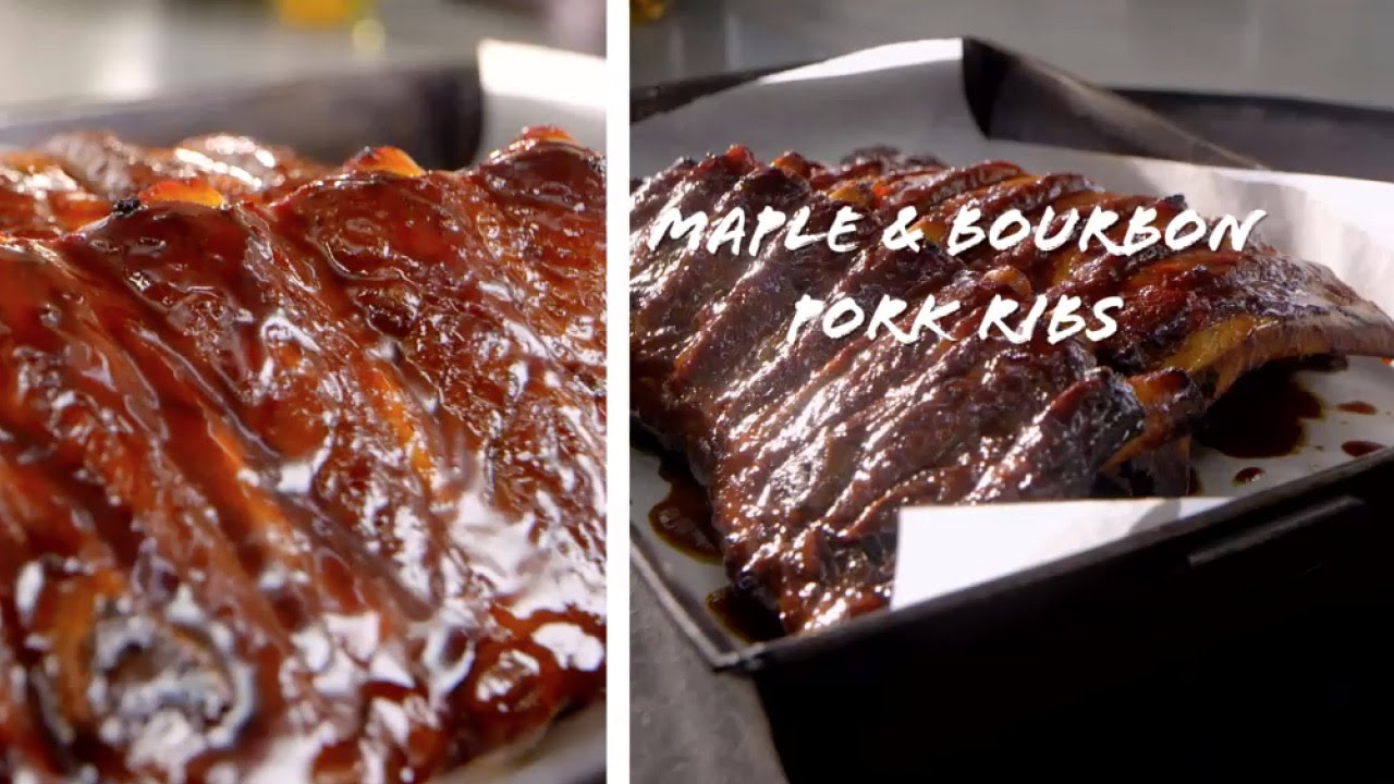 Basics to Brilliance | maple and bourbon pork ribs | donna hay