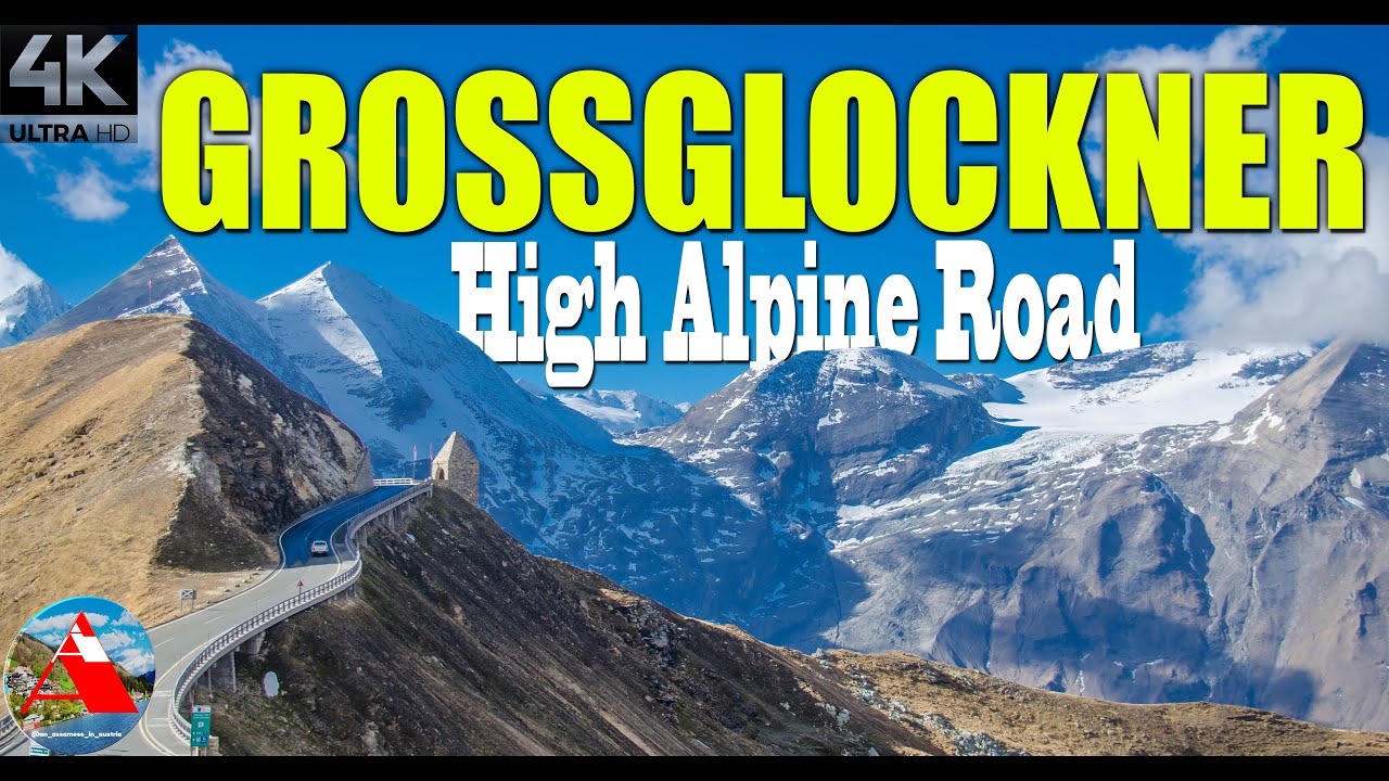 Grossglockner High Alpine Road: 4K view at the top near Restaurant Fuschert&ouml;rl and Edelwei&szlig;spitze