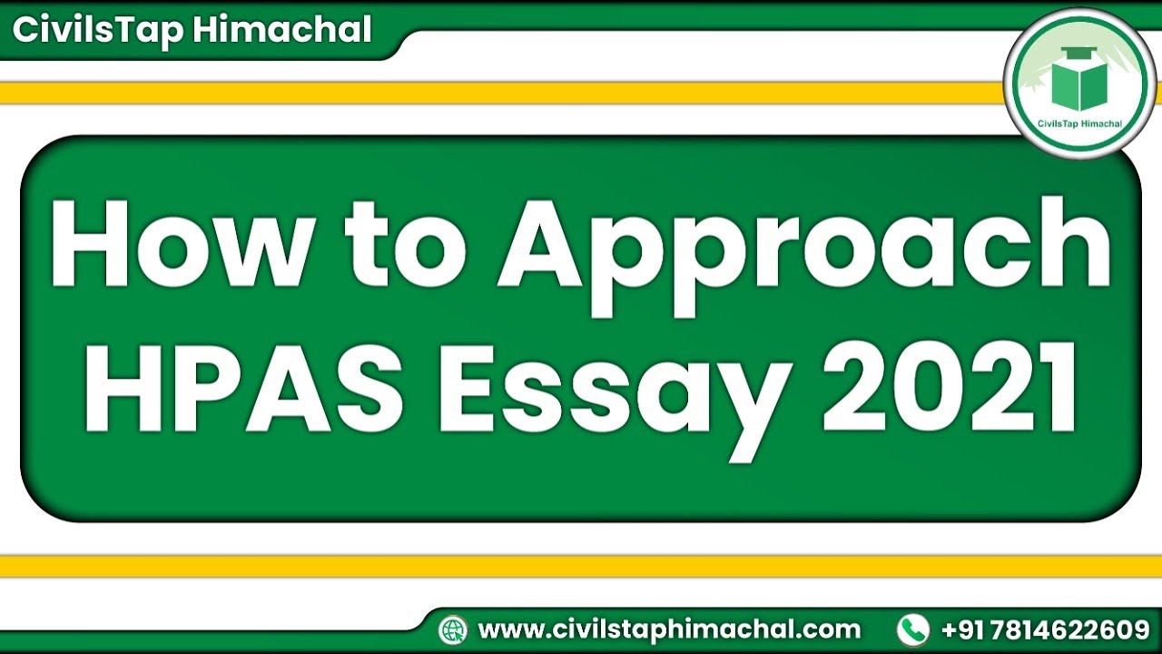 HPAS 2021 | Essay | Discussion and Approach