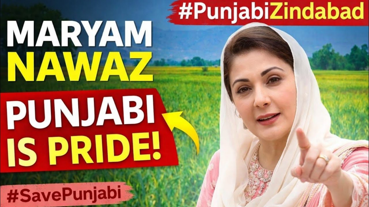 Maryam Nawaz’s Historic Step to Promote Punjabi Language and Culture