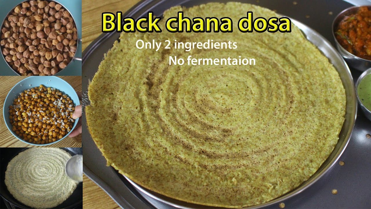 New breakfast Idea -Black Chana Dosa | Protein Rich Breakfast Recipe | weightloss breakfast idea