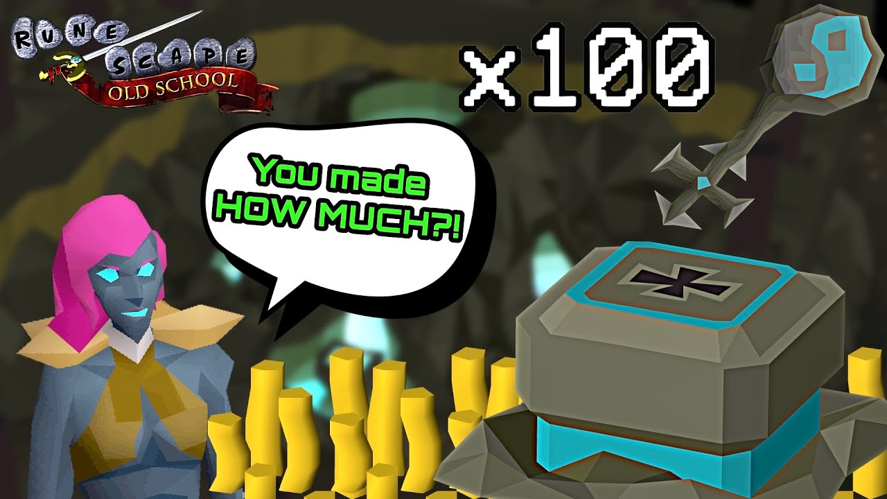 Использую 100 ключей Brimstone за один раз! Зарабатываю миллионы ЛЕГКО в OSRS Slayer