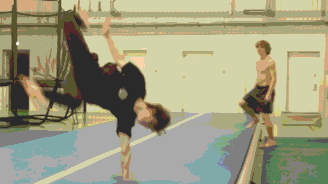 Training for quad full swing and double full in back out apparently
