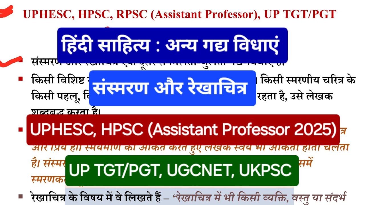 हिंदी साहित्य प्रैक्टिस सेट - 8| Top Mcqs| UPHESC UGCNET HPSC RPSC UKPSC DSSSB TGT/PGT, UP TGT/PGT