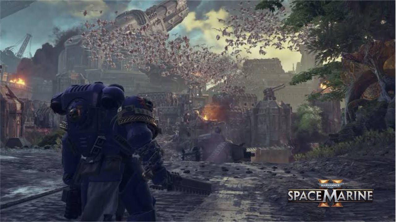 Warhammer 40,000 Space Marine 2 прохождение #2 — Операция 1 «Небесный огонь»,Уничтожение флота улья