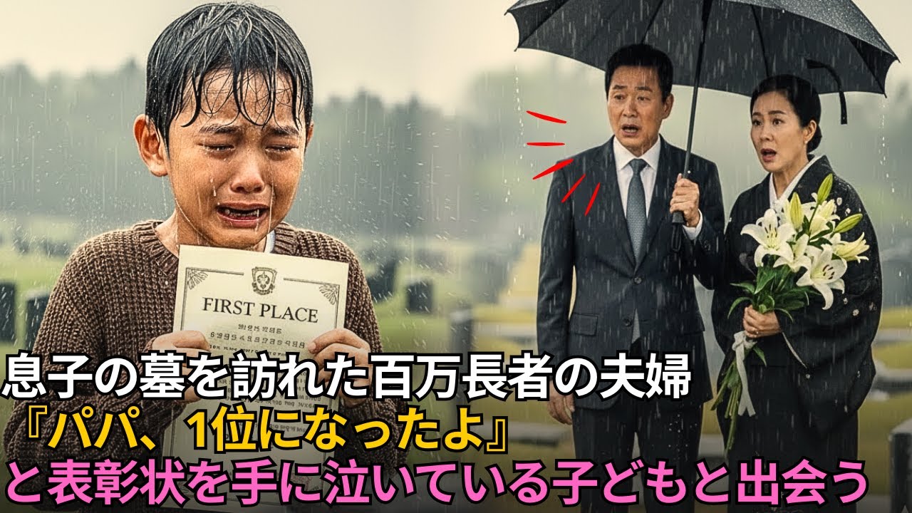 息子の命日に墓を訪れた百万長者の夫婦――亡くなった息子と瓜二つの顔をした子どもが、表彰状を手に泣いているのを目にする…｜人生の教訓｜オーディオブック