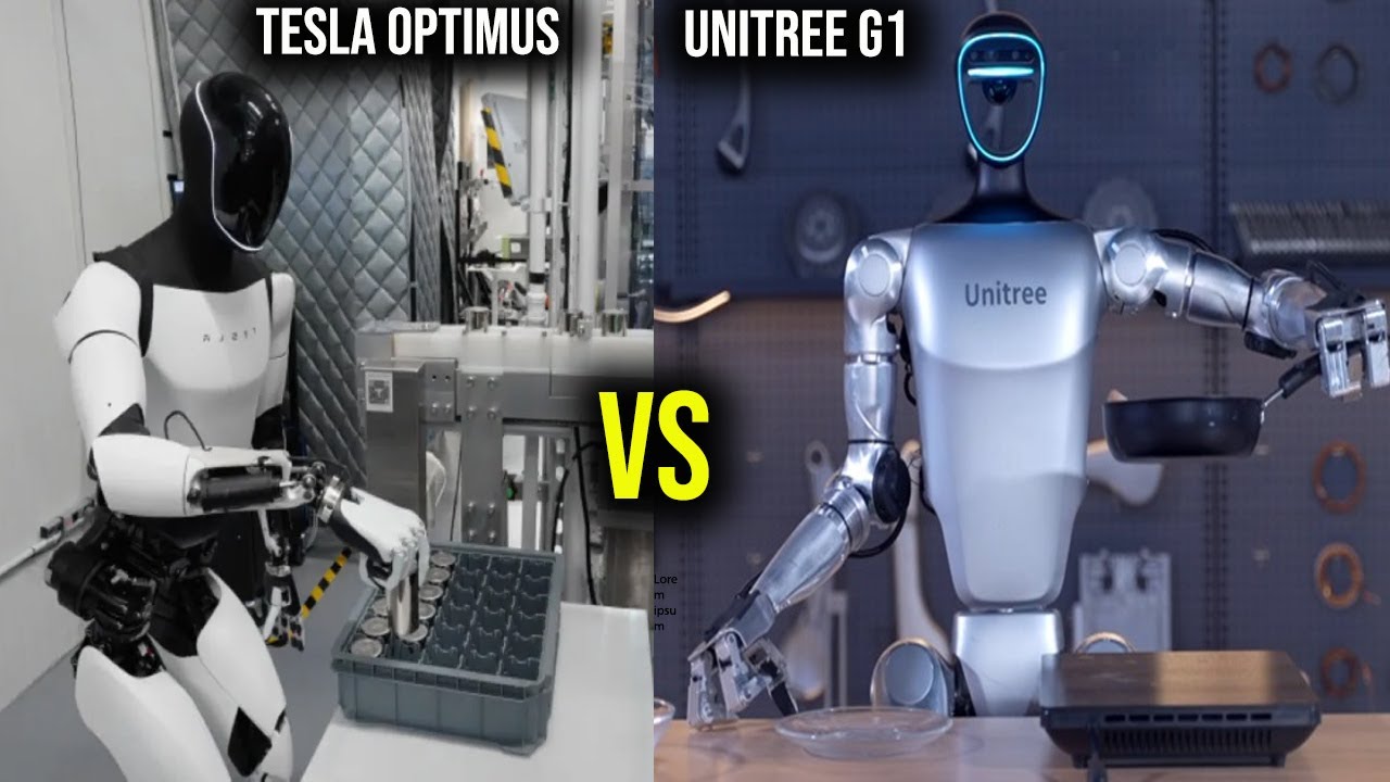 Tesla Optimus and Unitree G1 | Humanoid Robot Comparison