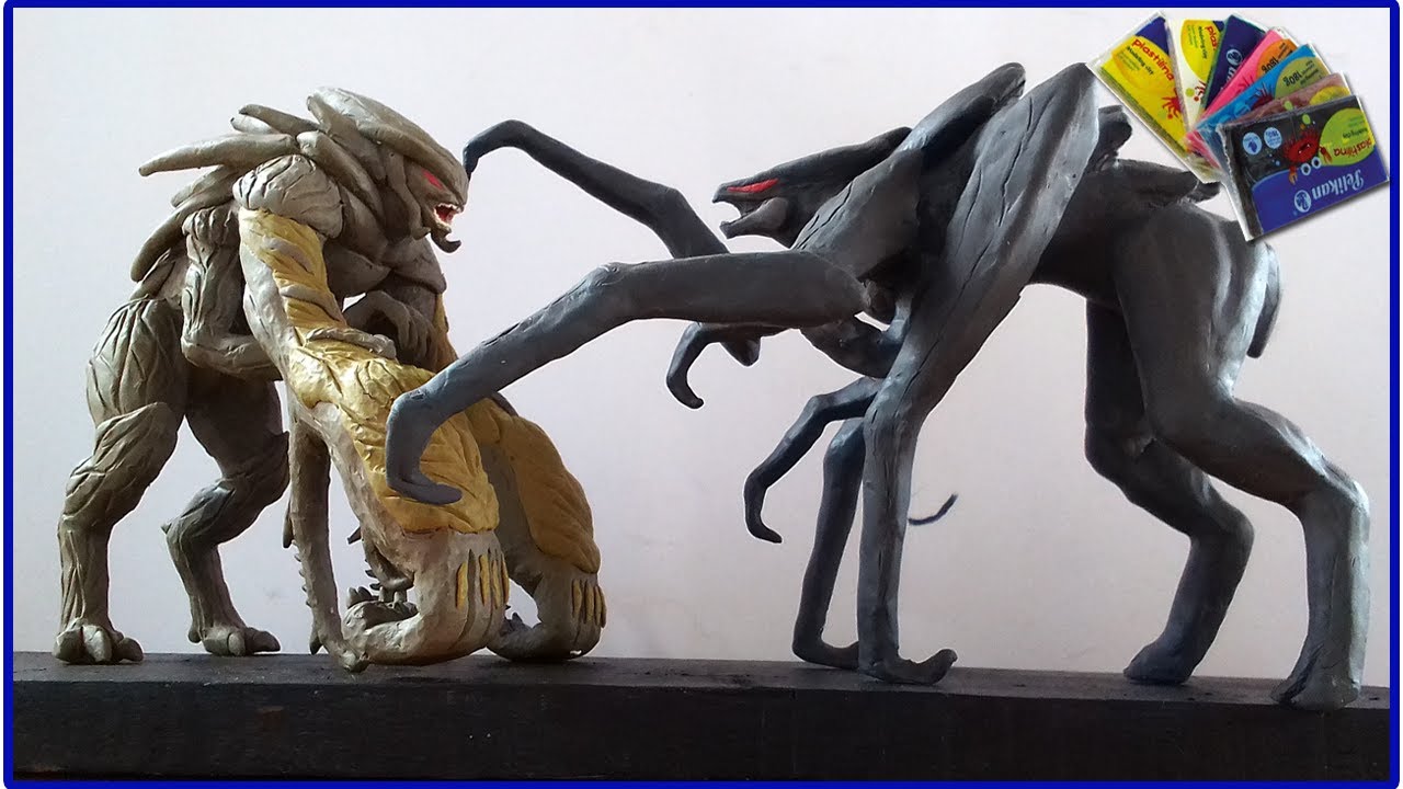MUTO PRIME vs QUEEN MUTO with  Clay/Plastilina.