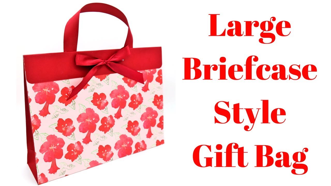 12 x 3 x 9 Large Briefcase Style Gift Bag | Original Design