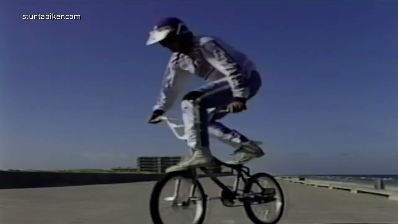 1987 год. Демонстрация фристайла «трюки BMX 80-х»