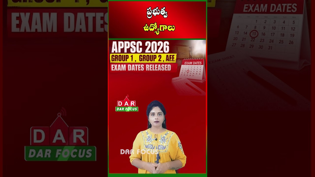 APPSC Job Calendar 2026: Over 10,000 Government Vacancies Planned | Latest updates | DAR FOCUS