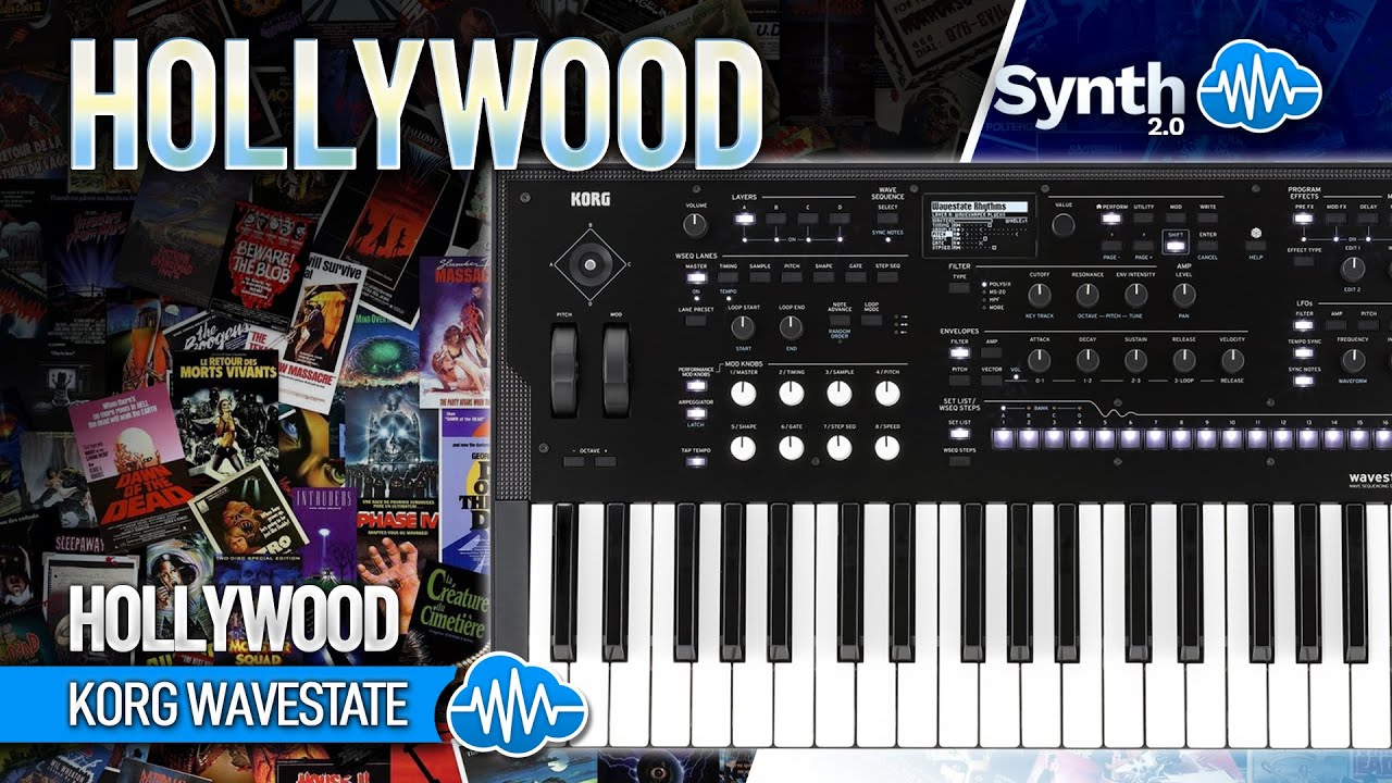 KORG WAVESTATE - mkII - Se ♫ 40 Custom Sounds ► HOLLYWOOD SOUNDSET