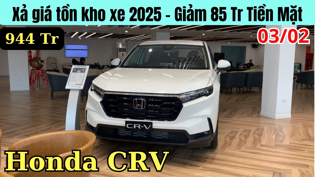✅Honda CRV xả nốt tồn kho Vin2025 | Giảm còn 944Tr Nhận Xe | Chốt Giá Lăn Bánh CRV Trước Tết 2026