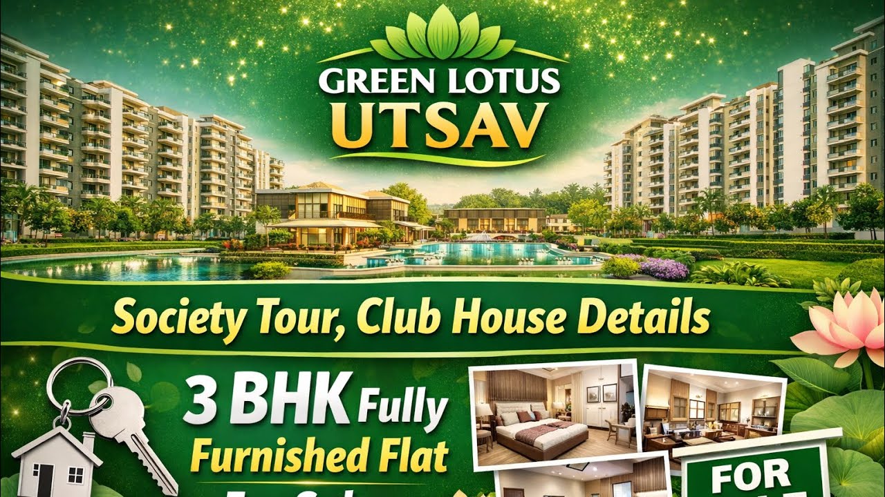 Green Lotus Utsav Full Society Tour | GAMADA Approved & OC Received Location Airport Road, Aerocity