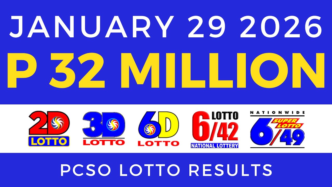 Lotto Result Today 9pm January 29 2026 PCSO