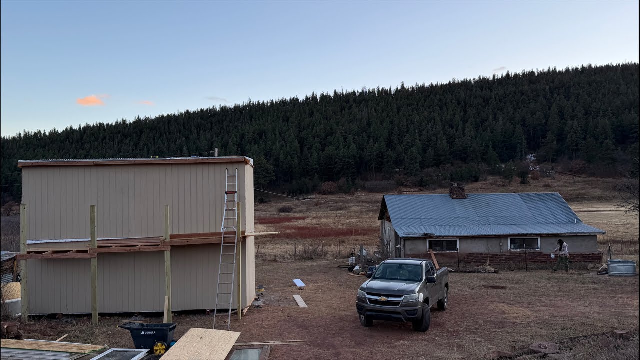 Roofing the Tiny House at Lucky Acres