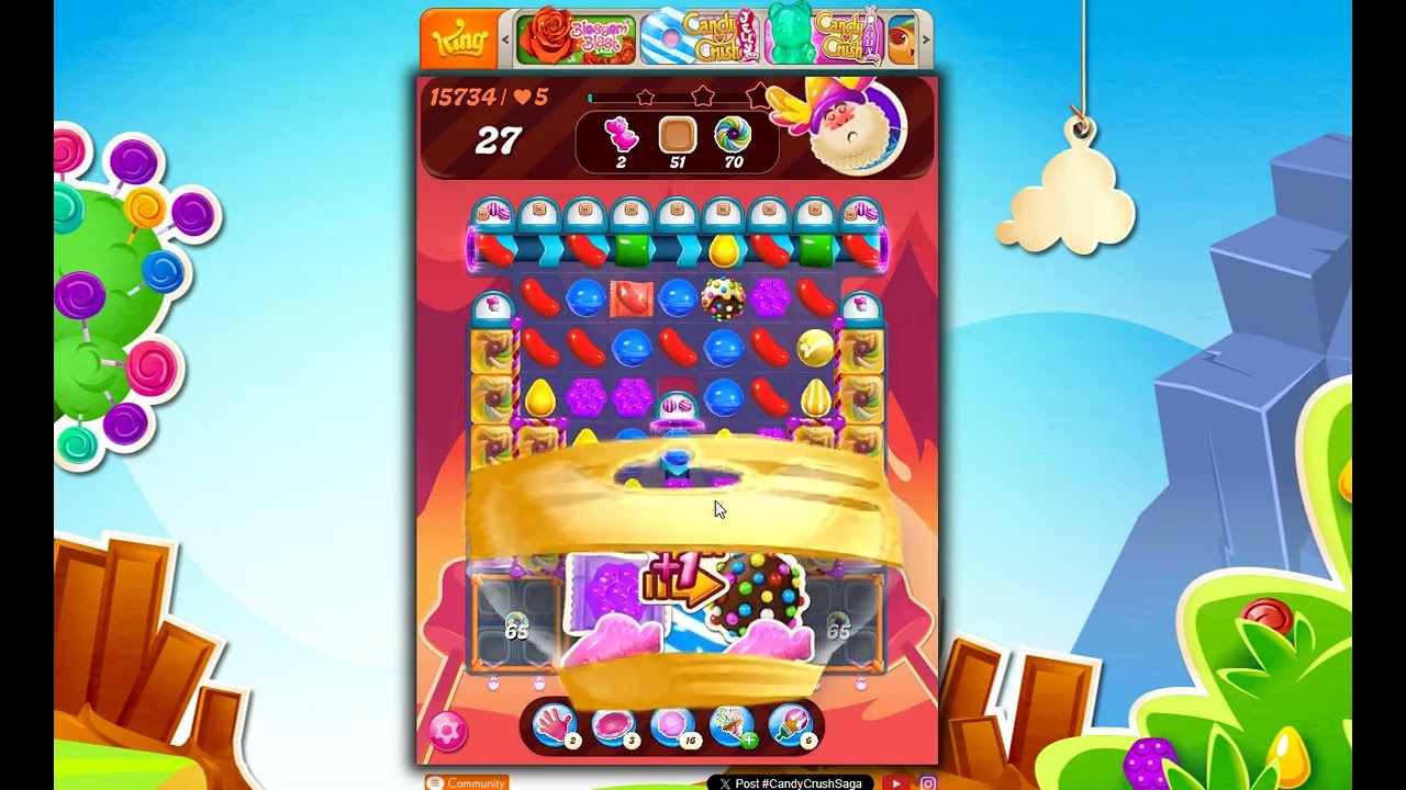 Candy Crush Saga Level 15731、15732、15733、15734、15735 by Funny❣
