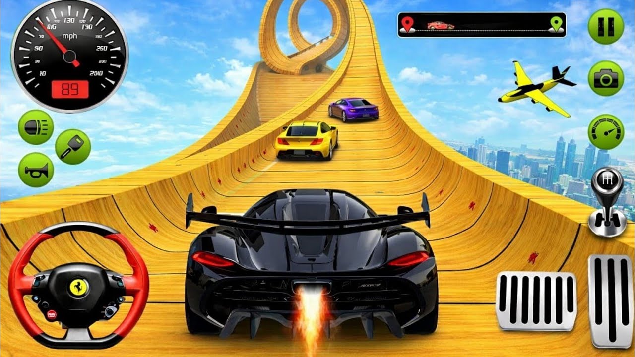 😱Car Stunts on Mega RampsGT Car Stunt Master Full Gameplay Video 🎮🎯