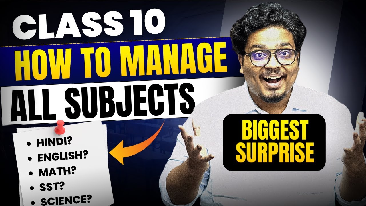 Manage All Subjects Class 10 | Become a PRO in Self Study! 🔥 | 2025-26
