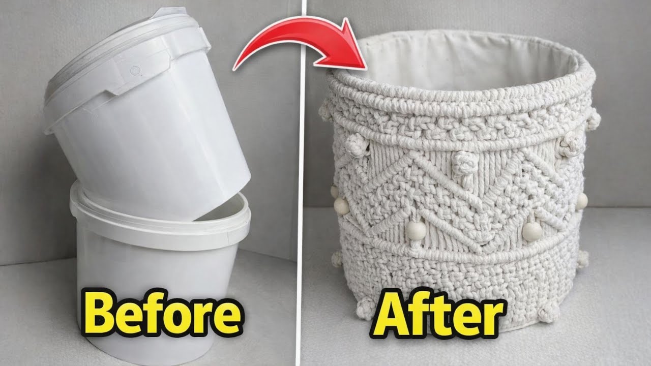 😱 با یه سطل ساده همچین شاهکاری ساختم! (DIY باورنکردنی)