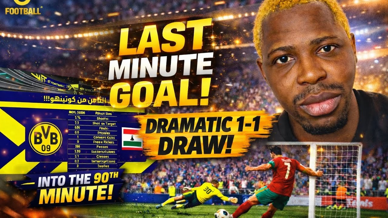 LAST MINUTE GOAL SAVES ME! 😱 90th Minute Drama | eFootball 1-1 Draw