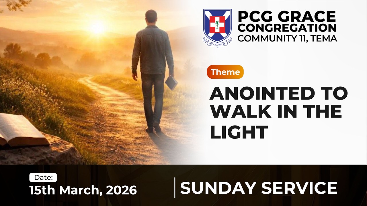 Join Us! | SUNDAY SERVICE | ANOITED TO WALK IN THE LIGHT || 15TH MARCH 2026